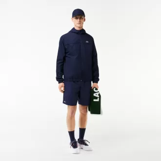 Lacoste SPORT tennisshorts til mænd i massiv diamantvævet taft