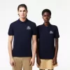 Lacoste Signature Print Stretch Pique Polo Shirt Lacoste Signature Print Stretch Pique Polo Shirt
