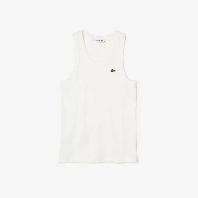 Lacoste Slim Fit Tanktop i økologisk bomuld til kvinder