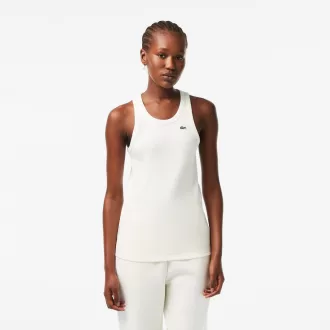 Lacoste Slim Fit Tanktop i økologisk bomuld til kvinder