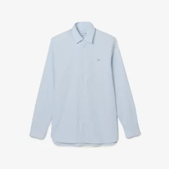 Lacoste Slim Fit Ternet Stretch Poplin-skjorte til mænd
