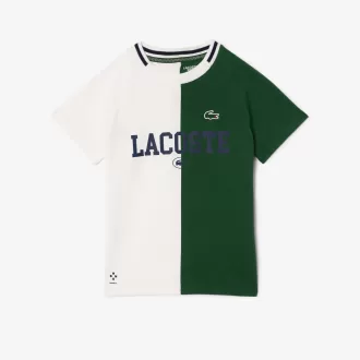 Lacoste Tennis x Daniil Medvedev T-shirt i bomuld Lacoste Tennis x Daniil Medvedev T-shirt i bomuld