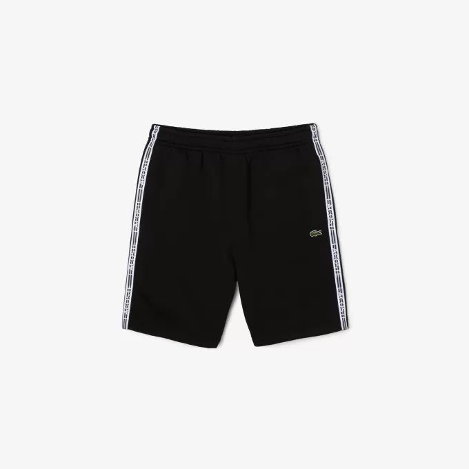 Lacoste bomulds flannel joggershorts til mænd
