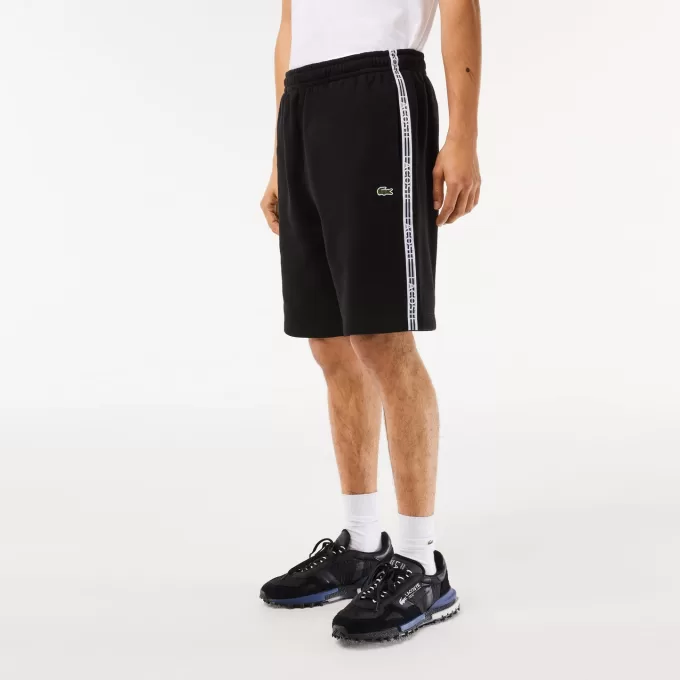 Lacoste bomulds flannel joggershorts til mænd