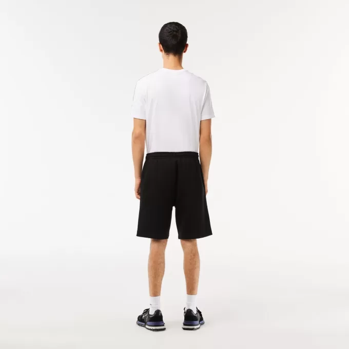 Lacoste bomulds flannel joggershorts til mænd