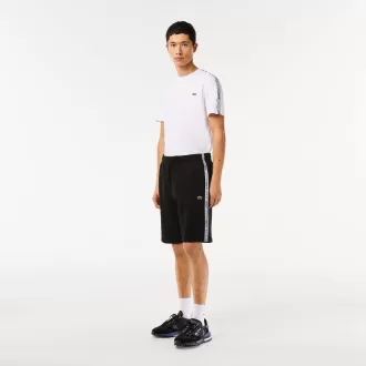 Lacoste bomulds flannel joggershorts til mænd
