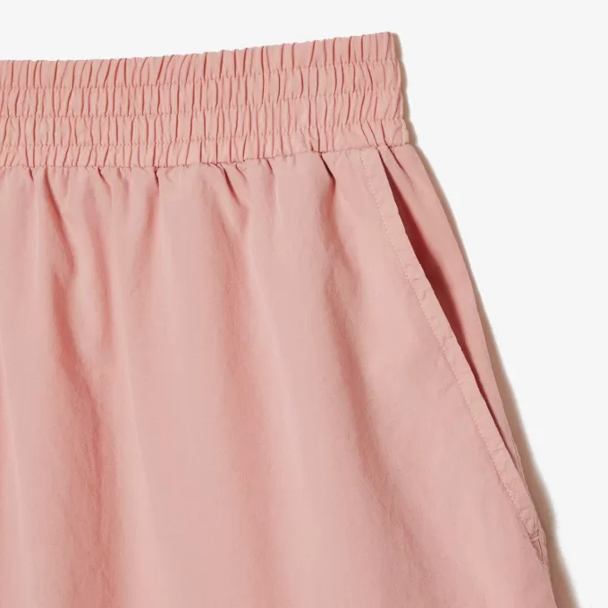 Lacoste bomuldspoplinshorts til kvinder
