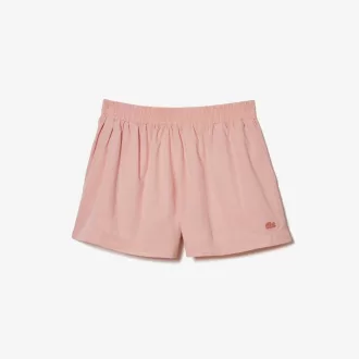 Lacoste bomuldspoplinshorts til kvinder