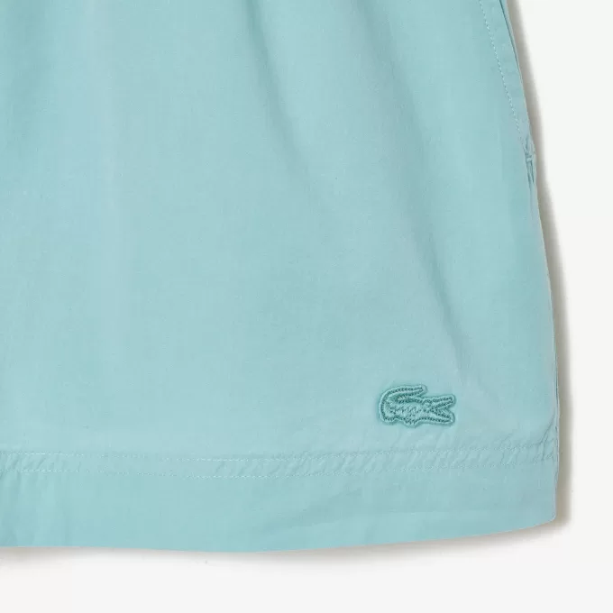 Lacoste bomuldspoplinshorts til kvinder