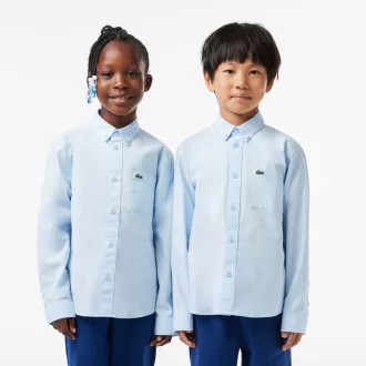 Lacoste kontrastlommeskjorte til børn