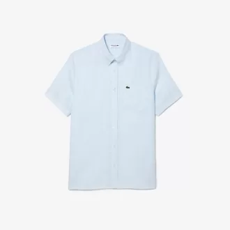 Lacoste kortærmet linnedskjorte til mænd