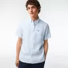 Lacoste kortærmet linnedskjorte til mænd
