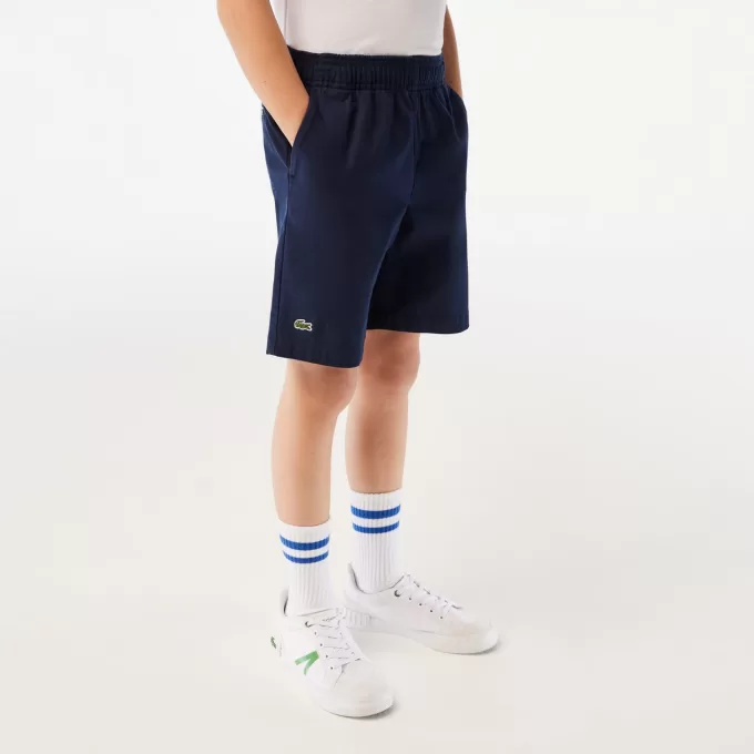 Lacoste letvægts Gabardine Bermuda-shorts i bomuld til drenge