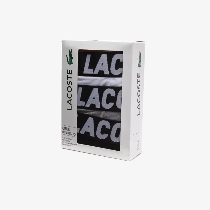 Lacoste mærket jersey trunk tre-pak til mænd