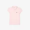 Lacoste mini-piqué-poloshirt med flæskekrave til piger