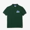 Lacoste økologisk bomulds poloshirt med kontrasttryk til børn