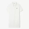 Lacoste økologisk bomuldspolokjole med knapper til kvinder