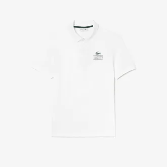Lacoste signatur print stretch piké poloshirt