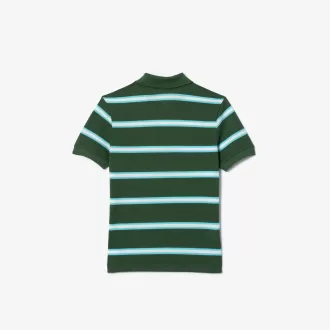 Lacoste stribet piqué poloshirt til drenge