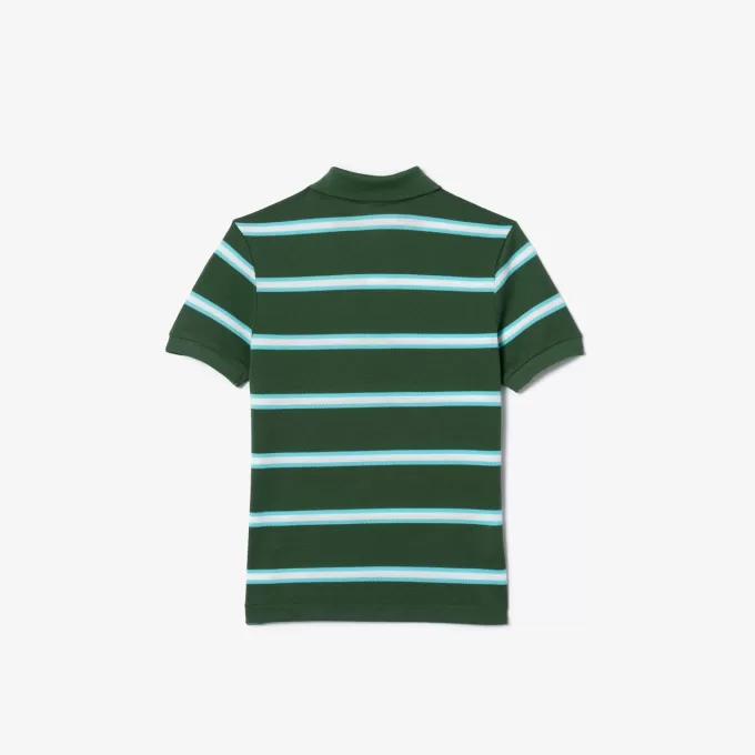 Lacoste stribet piqué poloshirt til drenge