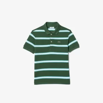 Lacoste stribet piqué poloshirt til drenge