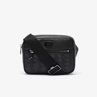 Læder Monogram Print skuldertaske