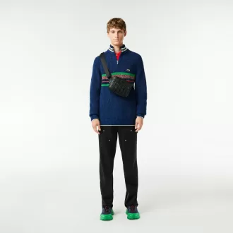 Læder Monogram Print skuldertaske