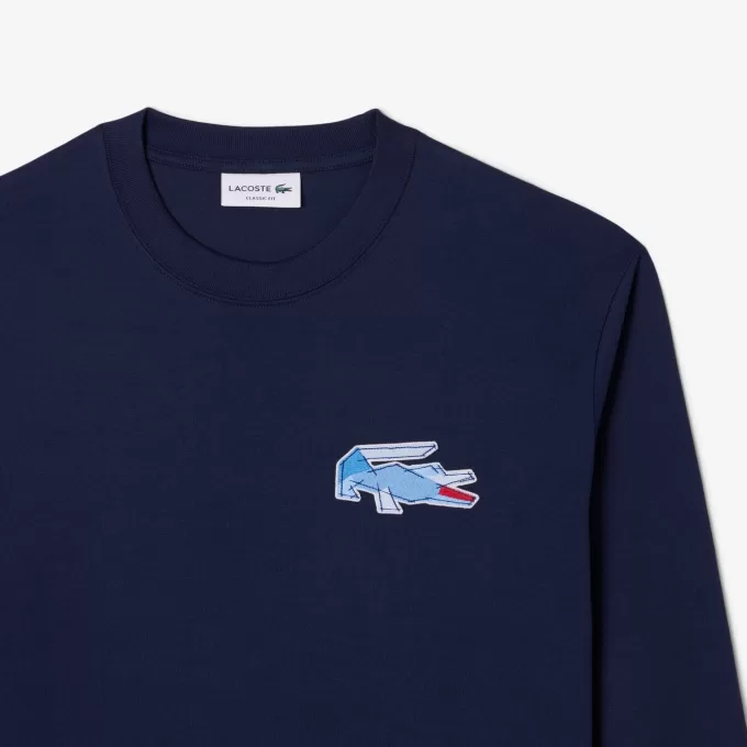 Langærmet Badge T-shirt