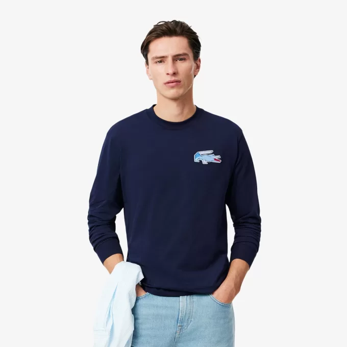 Langærmet Badge T-shirt