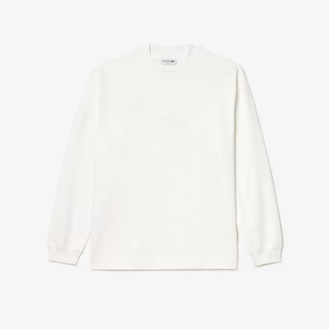 Langærmet Loose Fit T-shirt i bomuld