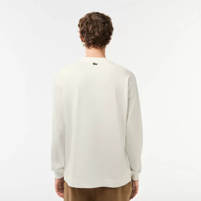 Langærmet Loose Fit T-shirt i bomuld