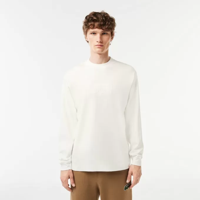 Langærmet Loose Fit T-shirt i bomuld