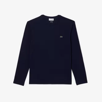 Langærmet Pima T-shirt i bomuld