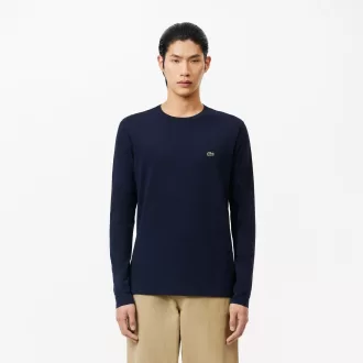 Langærmet Pima T-shirt i bomuld