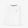 Langærmet T-shirt i bomuld