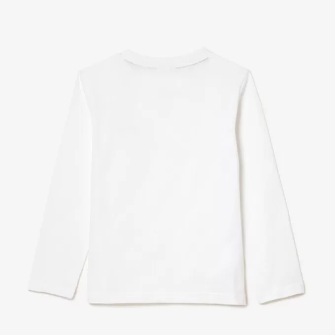 Langærmet T-shirt i bomuld