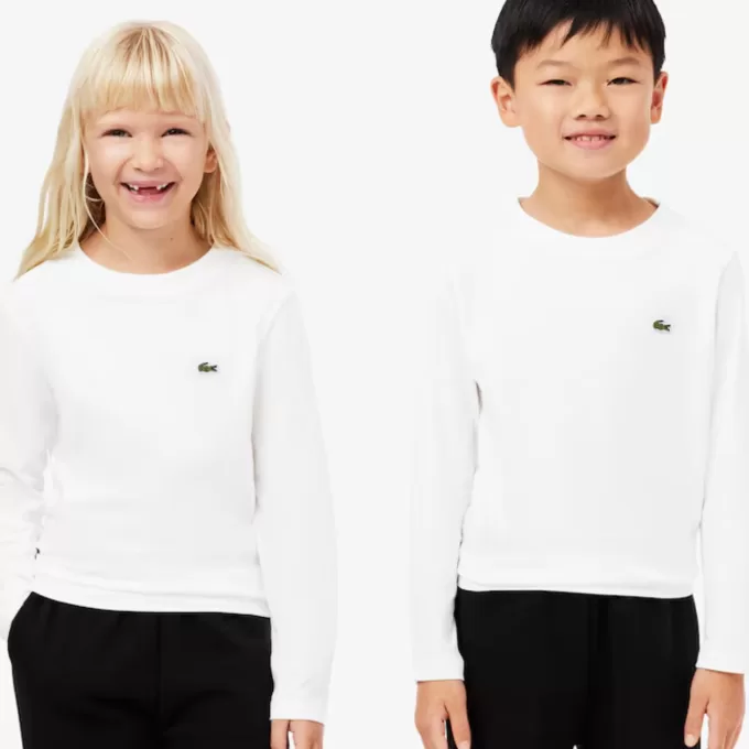 Langærmet T-shirt i bomuld