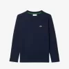 Langærmet T-shirt i bomuld