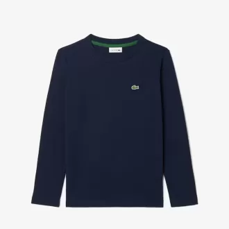 Langærmet T-shirt i bomuld