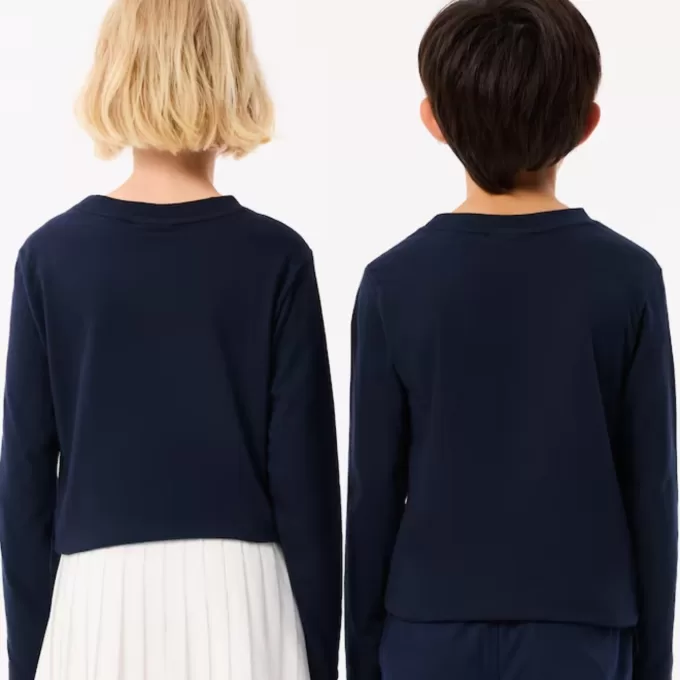 Langærmet T-shirt i bomuld