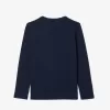 Langærmet T-shirt i bomuld