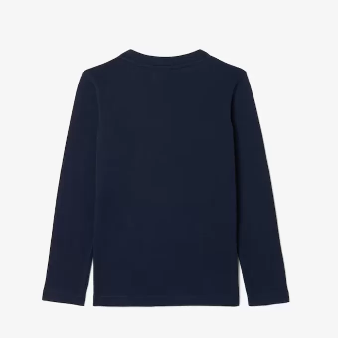 Langærmet T-shirt i bomuld