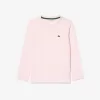 Langærmet T-shirt i bomuld