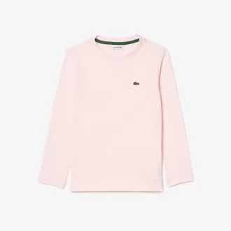 Langærmet T-shirt i bomuld
