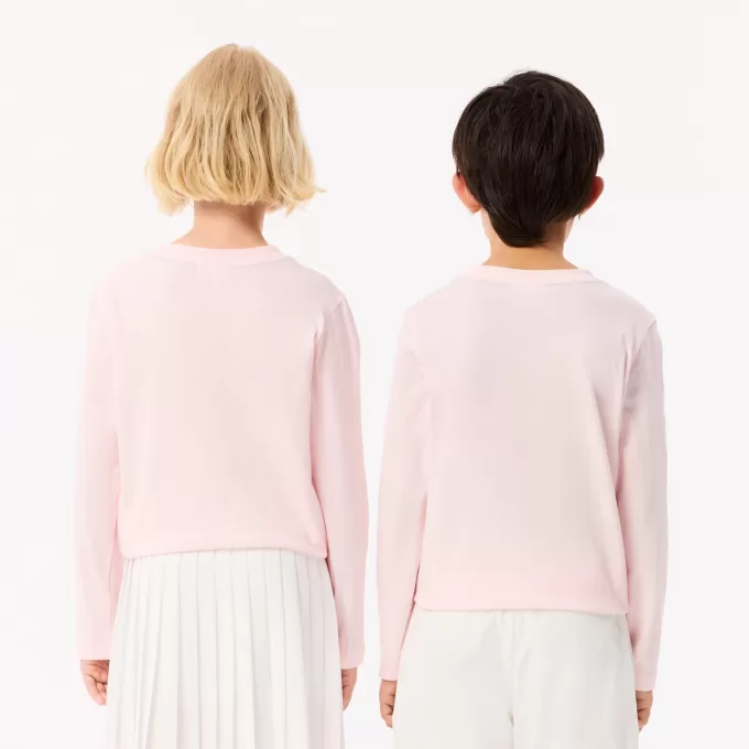 Langærmet T-shirt i bomuld