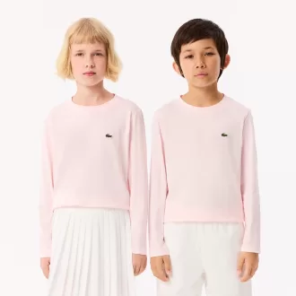 Langærmet T-shirt i bomuld