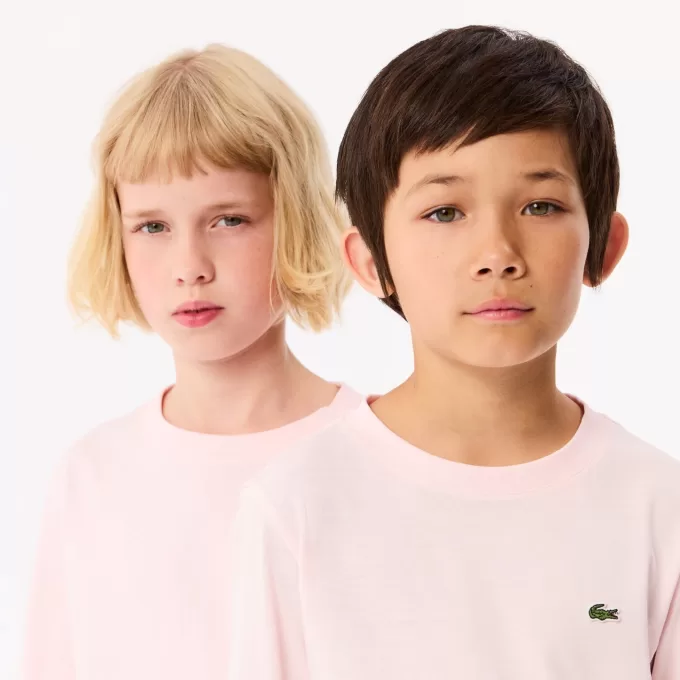Langærmet T-shirt i bomuld