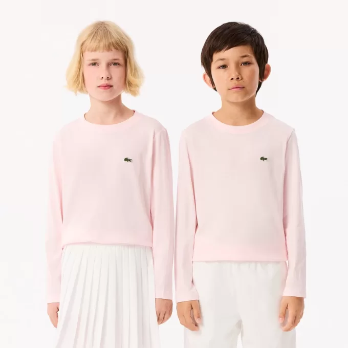 Langærmet T-shirt i bomuld
