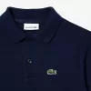 Langærmet piqué poloshirt