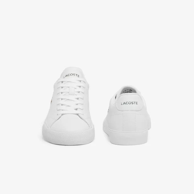 Lerond sæt lædersneakers til kvinder